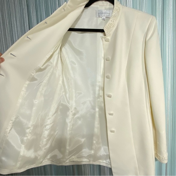 Bellessa Vintage Beaded Blazer Suit Jacket NWOT Size 6 - Picture 15 of 17
